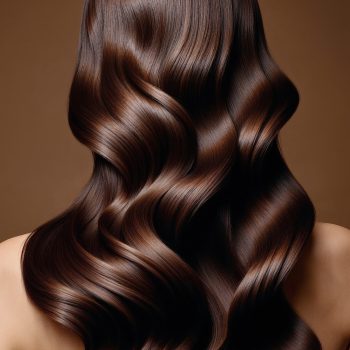 glossy-brown-hair-with-waves