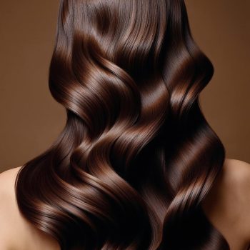 glossy-brown-hair-with-waves